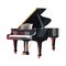 grand piano key creates elegant harmony