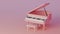 Grand Piano Miniature style soft color. 3D Rendering