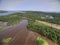 The Grand Portage USA-Canada Border Crossing Station in Summer