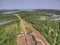 The Grand Portage USA-Canada Border Crossing Station in Summer