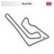 Grand prix race track for motorsport and autosport