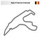 Grand prix race track for motorsport and autosport