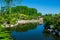 Grand Rapids, MI - May 130 2016: Beautiful calm scene in the Meijer Gardens