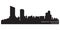 Grand Rapids Michigan city skyline. Detailed vector silhouette