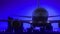 Grand Rapids Michigan USA America Airplane Take Off Moon Night Blue Skyline Travel