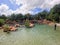 The Grand Reef snorkeling area at Discovery Cove in  Orlando, Florida