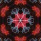 Grand royale red theme matress meditation for Illustration abstract kaleidoscope art wallpaper design and backgroundd
