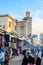 Grand Rue and Jama El Hamra mosque minaret. Fez El Jdid, Morocco.