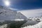 Grand Saint Bernard pass in winter