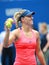 Grand Slam champion Angelique Kerber of Germany celebrates victory after her quarter final match at US Open 2016