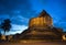 Grand temple with a ruin pagoda