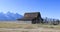 Grand Teton National Park mountain Mormon Row historic barn 4K