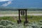 The Grand Teton National Park mountains in Wyoming - the Teton Point turnout sign