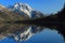 Grand Teton National Park, Rocky Mountains with Mount Moran reflected in Jenny Lake, Wyoming, USA