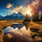 Grand Teton National Park, Wyoming, USA  Made With Generative AI illustration