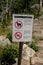 Grand Teton No Dogs or Bikes Sign