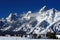 Grand Teton Peaks in the Bridger-Teton National Forest in Grand Teton National Park in Wyoming