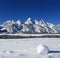 Grand Teton Peaks in the Bridger-Teton National Forest in Wyoming