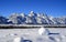 Grand Teton Peaks in the Bridger-Teton National Forest in Wyoming