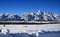 Grand Teton Peaks in the Bridger-Teton National Forest in Wyoming