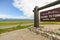Grand Teton Sign at entrance to National Park