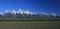 Grand Tetons mountain range in the spring / summer in Wyoming