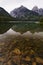 Grand Tetons reflected in water