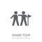 grand tour icon. Trendy grand tour logo concept on white background from Architecture and Travel collection