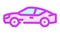 grand tourer car color icon animation