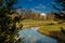 The Grand Trianon garden at the Versailles Palace in a freezing winter day just before spring