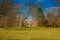 The Grand Trianon garden at the Versailles Palace in a freezing winter day just before spring