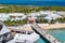 Grand Turk, Turks and Caicos Islands - April 03 2014: Cruise Ship passengers entering Grand Turk.