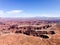 Grand viewpoint overlook, Canyonlands, Utah, blue sky