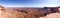 Grand viewpoint overlook panorama, Canyonlands, blue sky