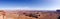 Grand viewpoint overlook panorama, Canyonlands, blue sky