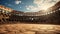 grandeur of history with a wide shoot capturing the Colosseum\\\'s expansive interior.