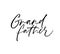 Grandfather handwritten ink pen vector lettering