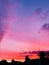 Grandiose sunset panorama featuring a stunning skyline