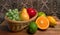 Grandma`s Basket of Assorted Fresh Fruits