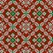 Grandma s Christmas knitting pattern in red, green and white colors