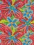 Grandmas` Colourful Floral Quilt Design