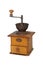 Grandmas  old coffee grinder with hand crank