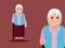 Grandmother cute cartoon