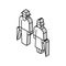 grandmother and grandfather walking together isometric icon vector illustration