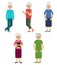 Grandmothers. Elderly women
