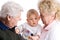 Grandparents with cute baby