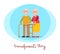 Grandparents Day Placard, Vector Illustration