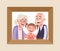 Grandparents with their Granddaughter photo frame