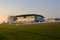 Grandstand at Epsom Racecourse. Surrey. England