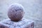 Granite ball on a pedestal